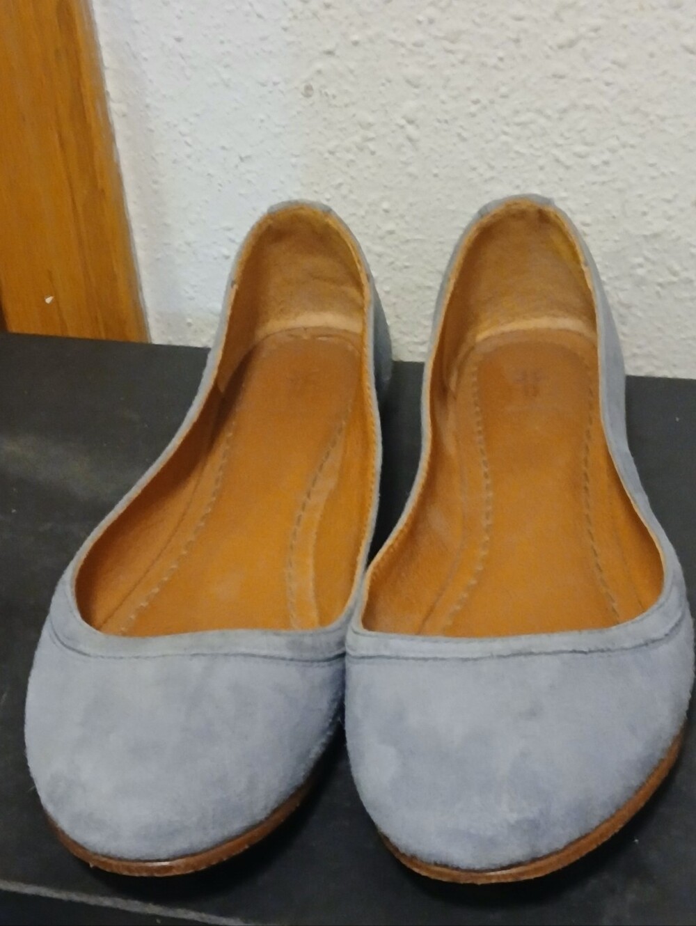 Frye Women’s Blue Suede Leather Ballet Flats Size 8B Made in Mexico